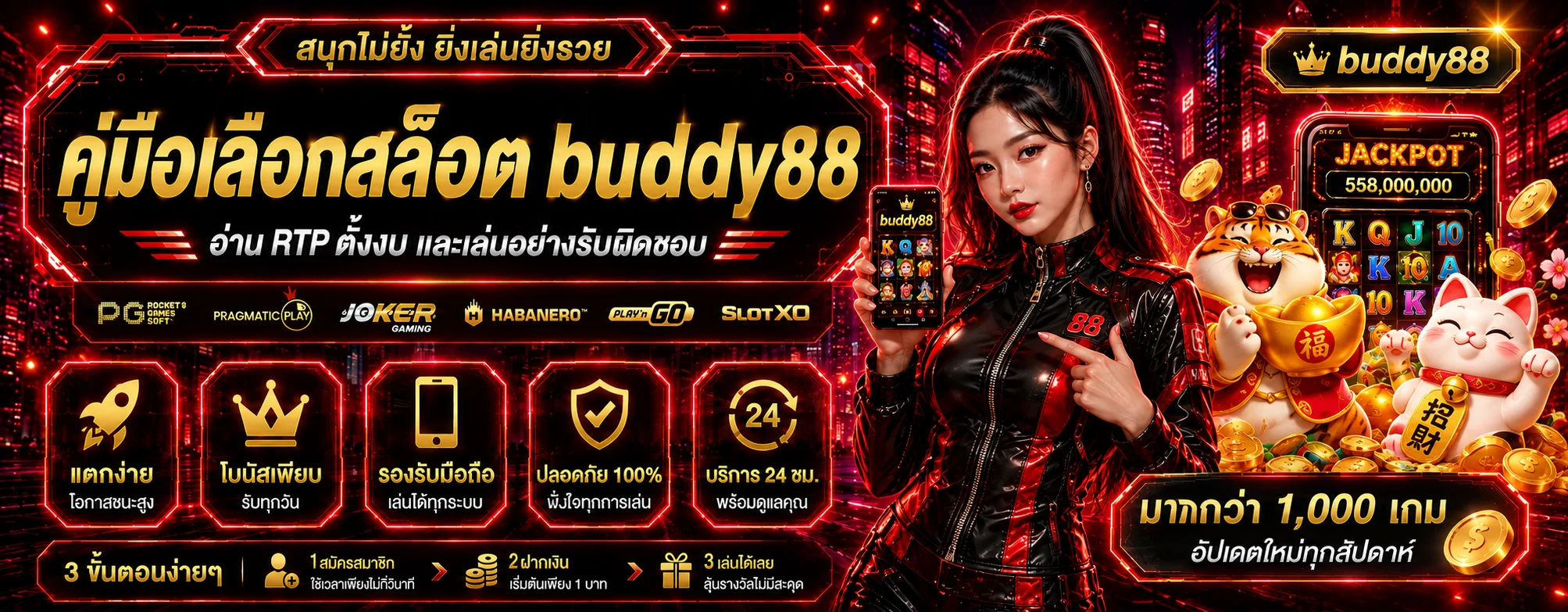 คู่มือเลือกสล็อต buddy88 อ่าน RTP และตั้งงบ